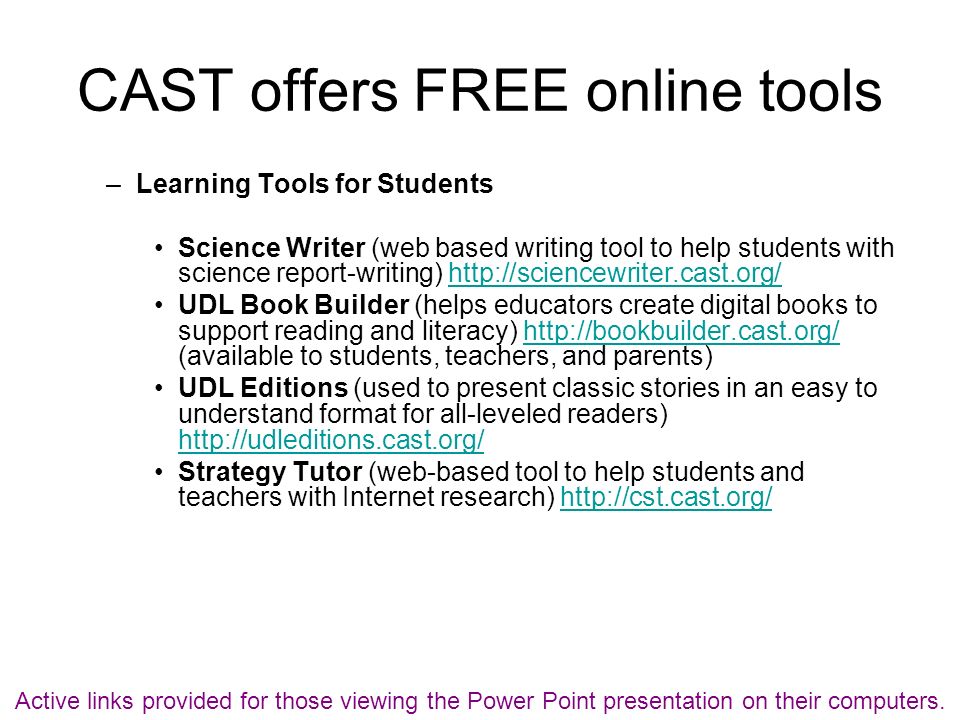 Free Learning Tools